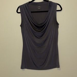 Worthington size small grey sleeveless blouse